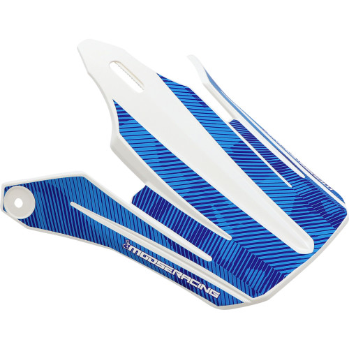 Moose Racing Youth F.I. Mips Visor Kit - Agroid Camo - Blue/White 0132-1599