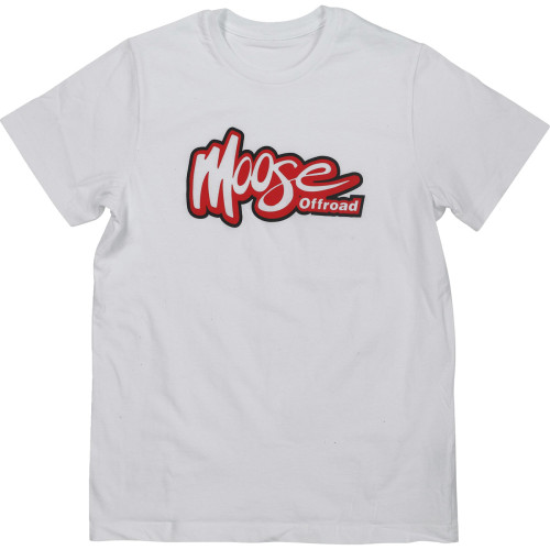 Moose Racing Youth Off-Road T-Shirt - White - Large 3032-3704