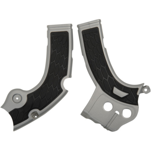 Acerbis X-Grip Frame Guards - Silver/Black - Yz 250F/450F/Wr250F/450F 2640271015 Acerbis X-Grip Frame Guards - Silver/Black - Yz 250F/450F/Wr250F/450F 2640271015