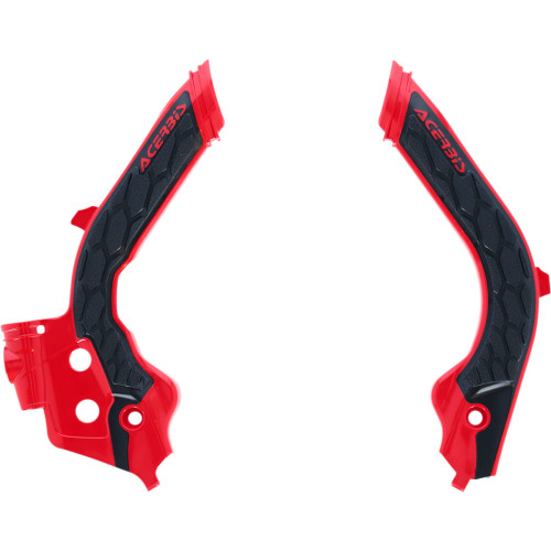 Acerbis X-Grip Frame Guards - Red/Black - Gas Gas | Husqvarna 2733451018 Acerbis X-Grip Frame Guards - Red/Black - Gas Gas | Husqvarna 2733451018