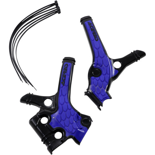Acerbis X-Grip Frame Guards - Black/Blue - Yz 65 2736381004 Acerbis X-Grip Frame Guards - Black/Blue - Yz 65 2736381004