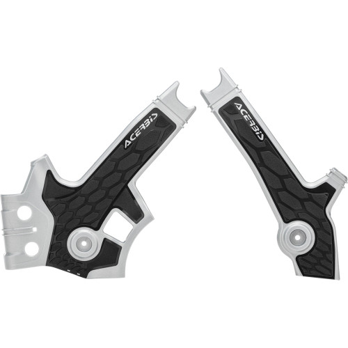 Acerbis X-Grip Frame Guards - Silver/Black - Dr 650S/Se 2801931019
