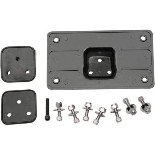Drag Specialties Fender License Plate Mount - Black Drag Specialties Fender License Plate Mount - Black