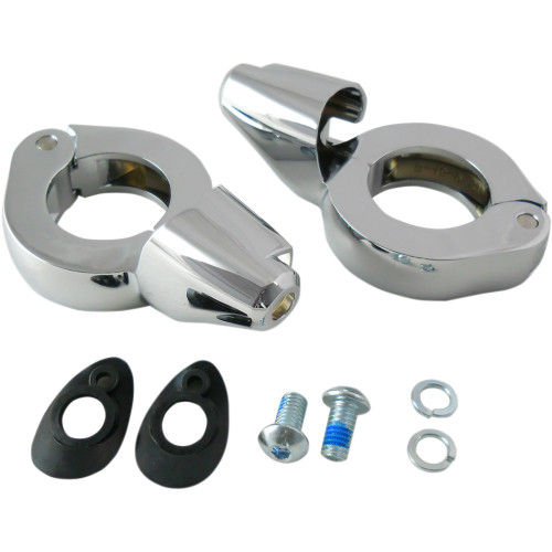 Drag Specialties Turn Signal Mount - 39 Mm - Chrome Drag Specialties Turn Signal Mount - 39 Mm - Chrome