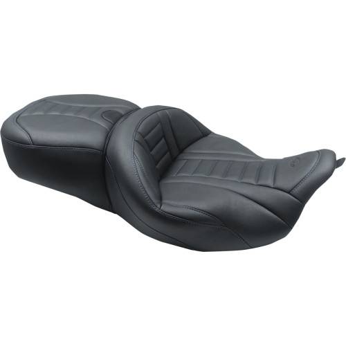 Mustang 79006Sb Seat Supr Tour Blk W/Blue