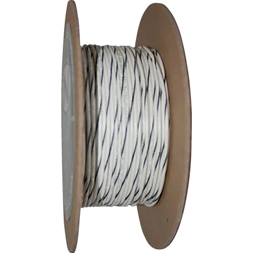 Namz Nwr-90-100-20 Wire 20-Gauge Primary 100' White/Black Stripe