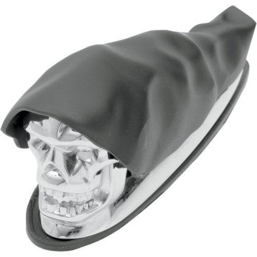 Drag Specialties Shrouded Skull Fender Ornament