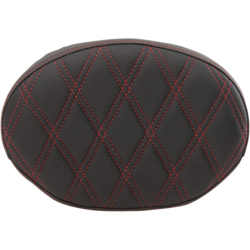 Drag Specialties Seats Pad Bkrst Oval Ddia Red