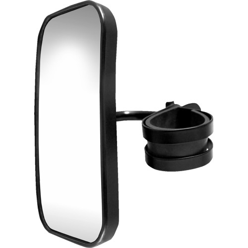 Parts Unlimited Mirror - Side View - Rectangle - Black