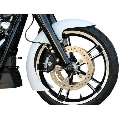 Paul Yaffe Bagger Nation Dei Front Fender - Oem - 16"-19" Wheel - With Black Adapters - Touring Models Dei-Oem-14L-B Paul Yaffe Bagger Nation Dei Front Fender - Oem - 16"-19" Wheel - With Black Adapters - Touring Models Dei-Oem-14L-B