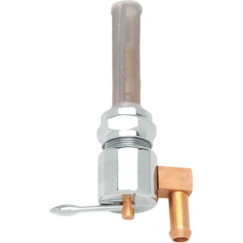 Drag Specialties Fuel Petcock - Down Facing - Chrome