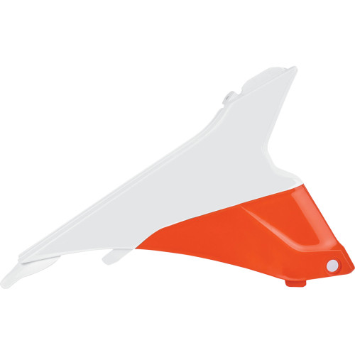 Polisport Airbox Cover - Oem White/Orange - Ktm 8455100001 Polisport Airbox Cover - Oem White/Orange - Ktm 8455100001