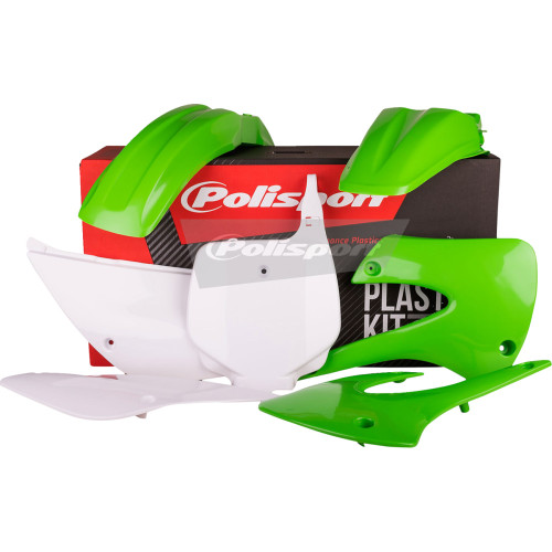Polisport Body Kit - Complete - '11 - '12 Oem Green/White - Kx 85 90462 Polisport Body Kit - Complete - '11 - '12 Oem Green/White - Kx 85 90462