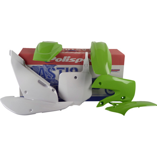 Polisport Body Kit - Complete - Oem '11-'22/'16-'23 Green/White - Kx 65 90162 Polisport Body Kit - Complete - Oem '11-'22/'16-'23 Green/White - Kx 65 90162