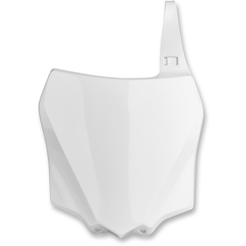 Polisport Number Plate - Oem White - Kx 85/100 8662900002 Polisport Number Plate - Oem White - Kx 85/100 8662900002