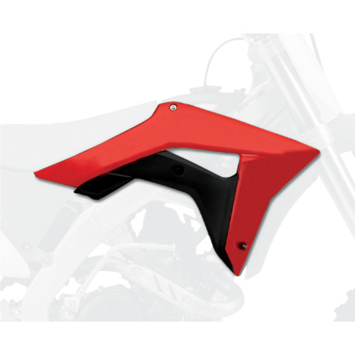 Polisport Radiator Cover - '04 Oem Red/Black - Crf 250R/450R 8414800001 Polisport Radiator Cover - '04 Oem Red/Black - Crf 250R/450R 8414800001