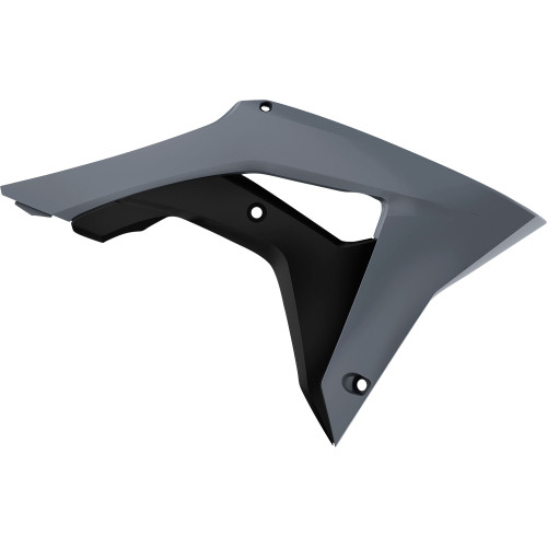 Polisport Radiator Cover - Gray - Crf 250R/450R 8414800007 Polisport Radiator Cover - Gray - Crf 250R/450R 8414800007