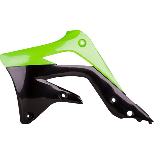 Polisport Radiator Cover - Oem Green/Black - Kx 450F 8415900001