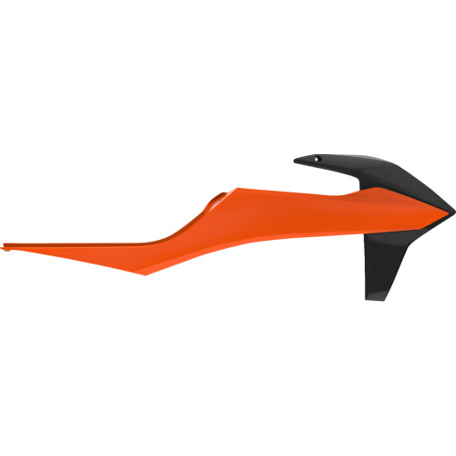 Polisport Radiator Cover - Orange/Black - Ktm 8422100011