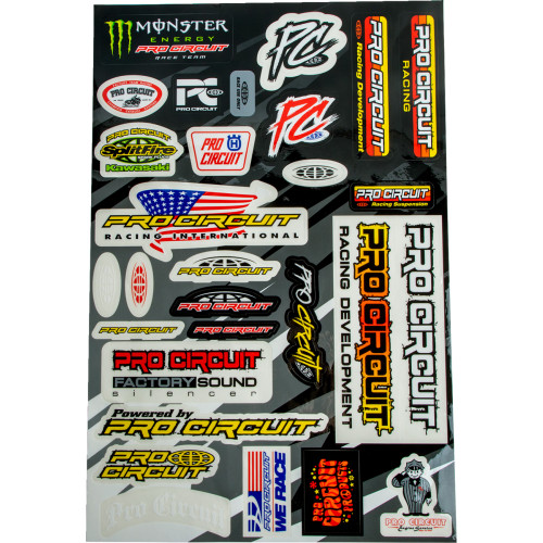 Pro Circuit Deluxe Decal Sheet Dc22Dlx