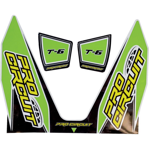 Pro Circuit T-6 Decal - Green Dc22T6-Grn