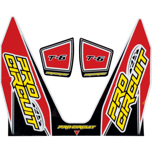 Pro Circuit T-6 Decal - Red Dc22T6-Red