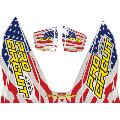 Pro Circuit T-6 Decal - Stars And Stripes Dc22T6-Ss