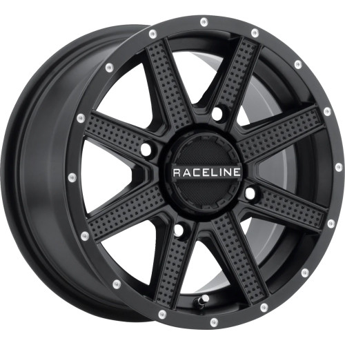 Raceline Wheels Wheel - Hostage - Front/Rear - Black - 14X7 - 4/137 - 5+2 (+10 Mm) A92B-47037-52 Raceline Wheels Wheel - Hostage - Front/Rear - Black - 14X7 - 4/137 - 5+2 (+10 Mm) A92B-47037-52