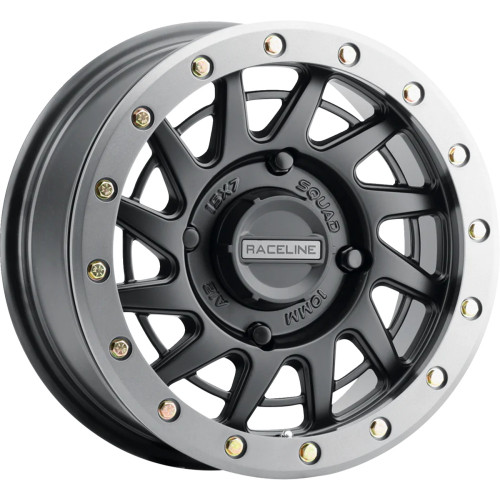 Raceline Wheels Wheel - Squad - Front/Rear - Black/With Gun Metal Gray Ring - 15X7 - 4/156 - 6+1 (+38 Mm) A12Bg-57056+38 Raceline Wheels Wheel - Squad - Front/Rear - Black/With Gun Metal Gray Ring - 15X7 - 4/156 - 6+1 (+38 Mm) A12Bg-57056+38