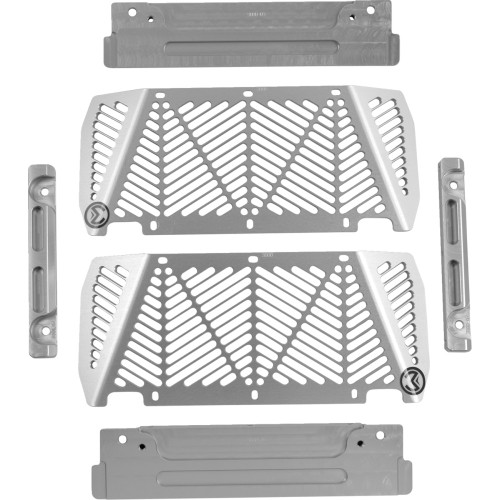 Moose Offroad 402103 Radiator Guard Silver Kawasaki