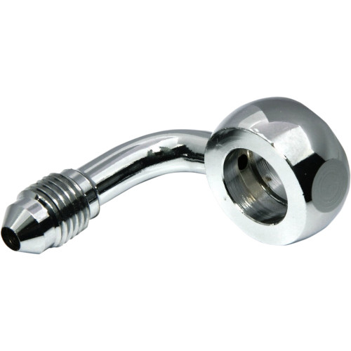 Magnum Shielding Banjo Fitting - 7/16" - An3 90 - Chrome 1703-56