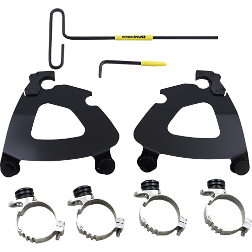 Memphis Shades Gauntlet Mounting Kit - Black - Xl Meb2057 Memphis Shades Gauntlet Mounting Kit - Black - Xl Meb2057