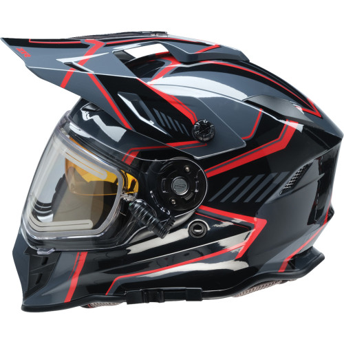Range Snow Helmet - Rotor - Black/Red - Xs