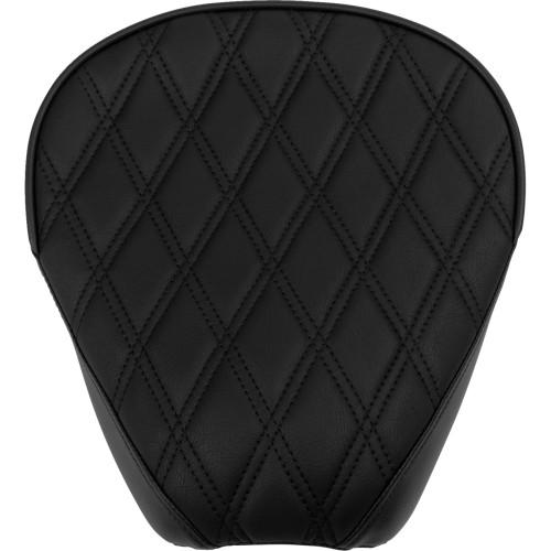 Drag Specialties Seats Seat Rear Solo Wide Double Diamond Black Vinyl