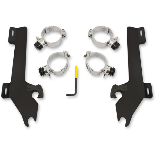 Memphis Shades Batwing Trigger Lock Mounting Kit - Kingpin - Black Mek1928