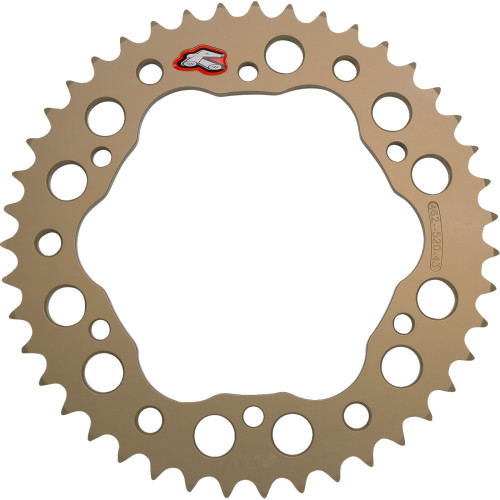 Renthal Rear Sprocket - Aluminum - 43 Tooth - Ducati 462--520-43P-Ha Renthal Rear Sprocket - Aluminum - 43 Tooth - Ducati 462--520-43P-Ha