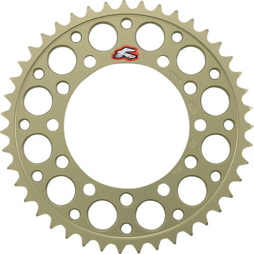 Renthal Rear Sprocket - Aluminum - 43 Tooth 210U-525-43P-Ha Renthal Rear Sprocket - Aluminum - 43 Tooth 210U-525-43P-Ha