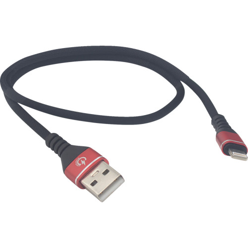 Ridepower Male Usb To Male Lightning Cable - Phone - Charger - 18" - Black/Red Rpusblht18 Ridepower Male Usb To Male Lightning Cable - Phone - Charger - 18" - Black/Red Rpusblht18
