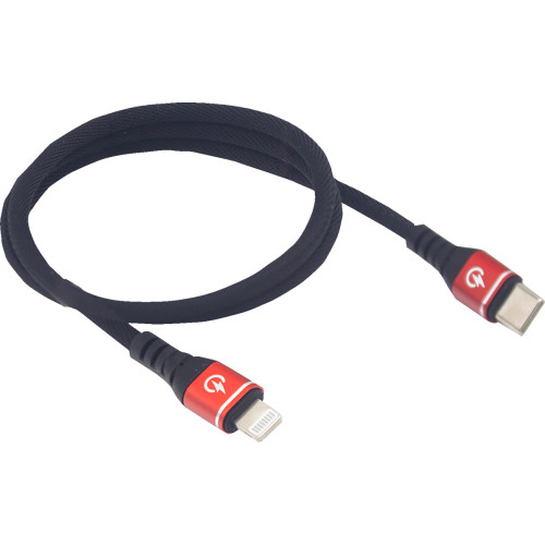 Ridepower Male Usb-C To Male Lightning Cable - Phone - Charger - 24" - Black Rpusbclht24 Ridepower Male Usb-C To Male Lightning Cable - Phone - Charger - 24" - Black Rpusbclht24