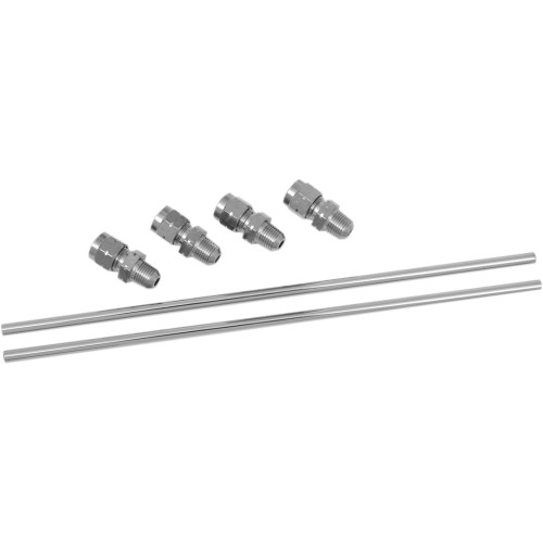 Drag Specialties Rocker Oil Line Set - Chrome - Sportster