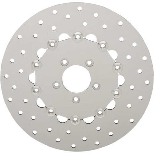 Drag Specialties Drilled Brake Rotor - Front - 11.8" - Dyna
