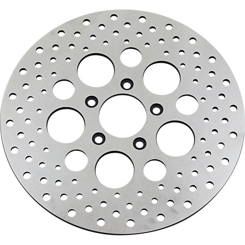 Drag Specialties Drilled Brake Rotor - Front - 11.5" - Harley-Davidson