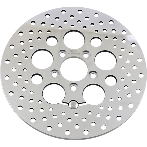 Drag Specialties Drilled Brake Rotor - Rear - 11.8" - Touring