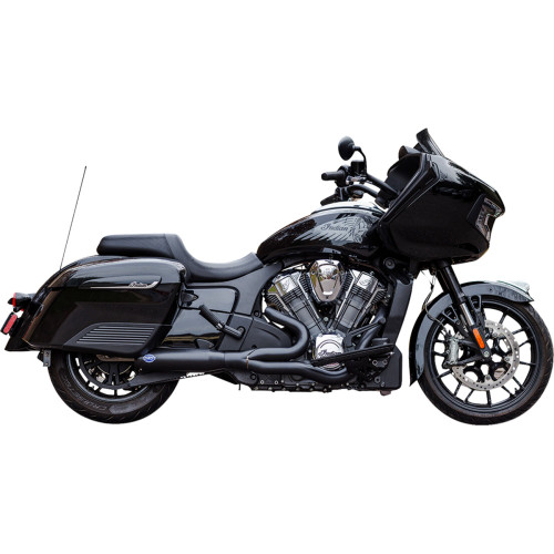 S&S Cycle 2-Into-1 Qualifier Exhaust System - Race Only - Black - Stainless Steel 550-1084 S&S Cycle 2-Into-1 Qualifier Exhaust System - Race Only - Black - Stainless Steel 550-1084