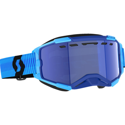 Scott Fury Snow Cross Goggle - Blue/Black - Enhancer Blue Chrome 278605-1034347 Scott Fury Snow Cross Goggle - Blue/Black - Enhancer Blue Chrome 278605-1034347