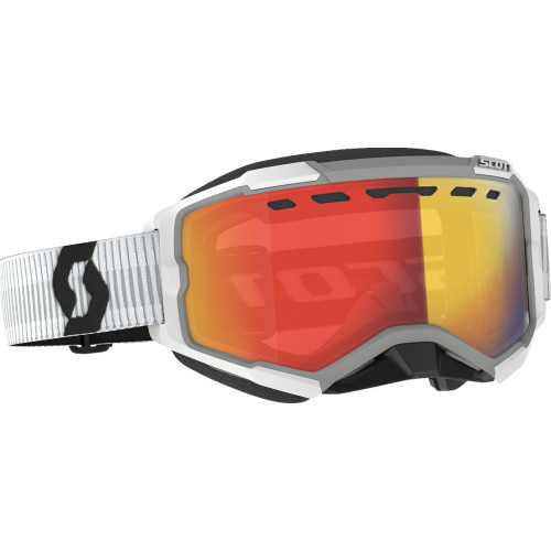 Scott Fury Snow Goggles - Light Sensitive - White - Red Chrome 278604-0002341 Scott Fury Snow Goggles - Light Sensitive - White - Red Chrome 278604-0002341