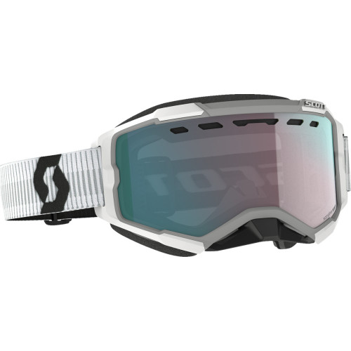 Scott Fury Snow Goggles - White - Enhancer Aqua Chrome 278605-0002351 Scott Fury Snow Goggles - White - Enhancer Aqua Chrome 278605-0002351