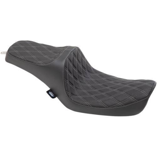 Drag Specialties Predator Iii Seat - Double Diamond - Silver Stitching - Fxd '96-'03 Drag Specialties Predator Iii Seat - Double Diamond - Silver Stitching - Fxd '96-'03
