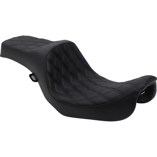 Drag Specialties Predator Iii Seat - Double Diamond - Black Stitching - Fxd/Fld '06-'17 Drag Specialties Predator Iii Seat - Double Diamond - Black Stitching - Fxd/Fld '06-'17