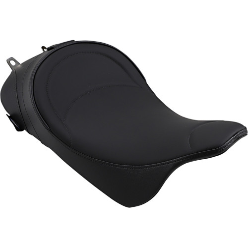 Drag Specialties Solo Seat - Mild Stitched - Driver Backrest - Fl '08-'23 Drag Specialties Solo Seat - Mild Stitched - Driver Backrest - Fl '08-'23